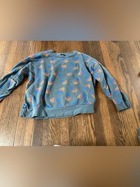 Kids Blue Graphic Pullover Sweatshirt - Unbranded
